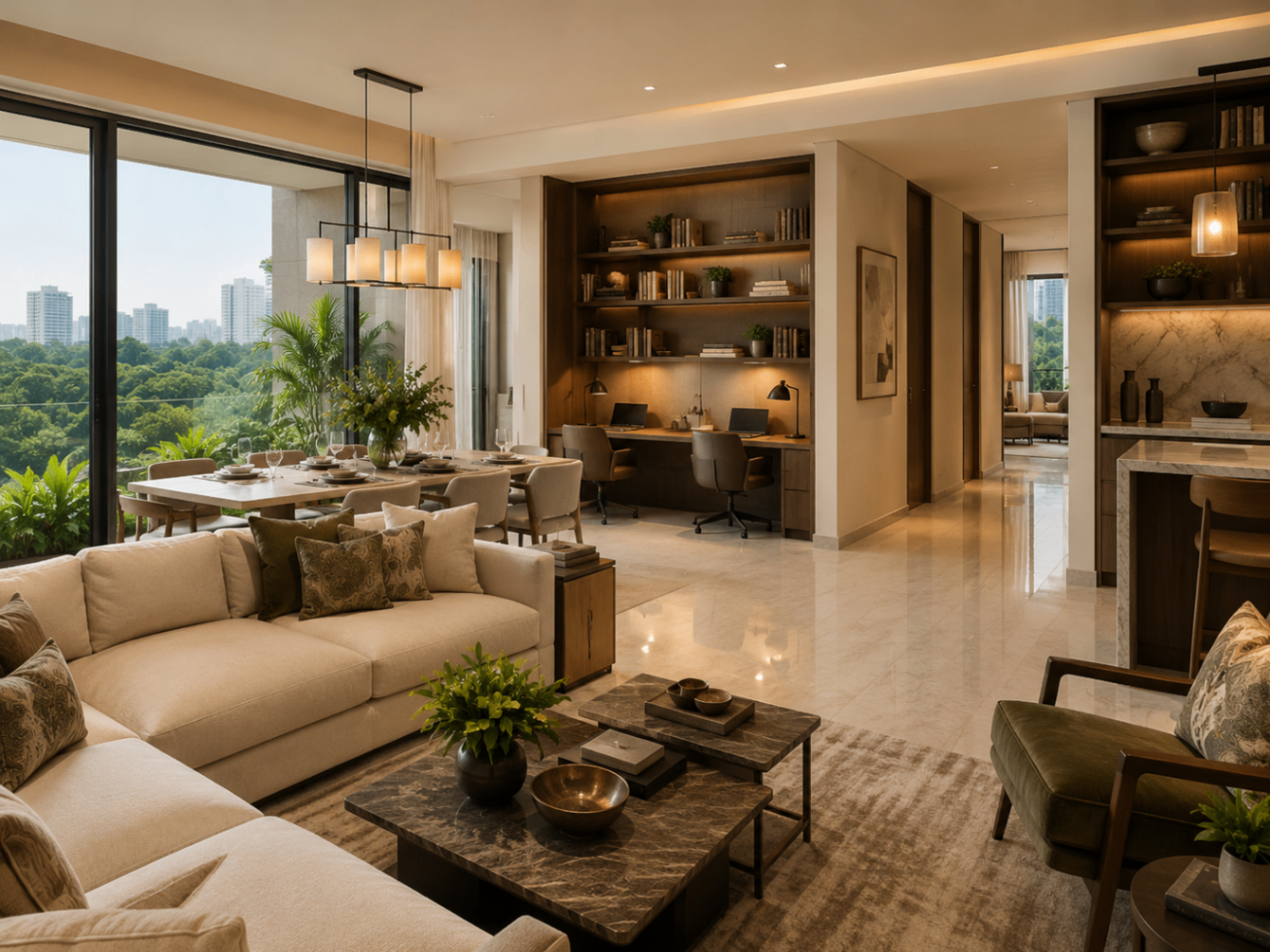 The Draycott for families — freehold three- and four-bedroom apartments in District 10 Singapore