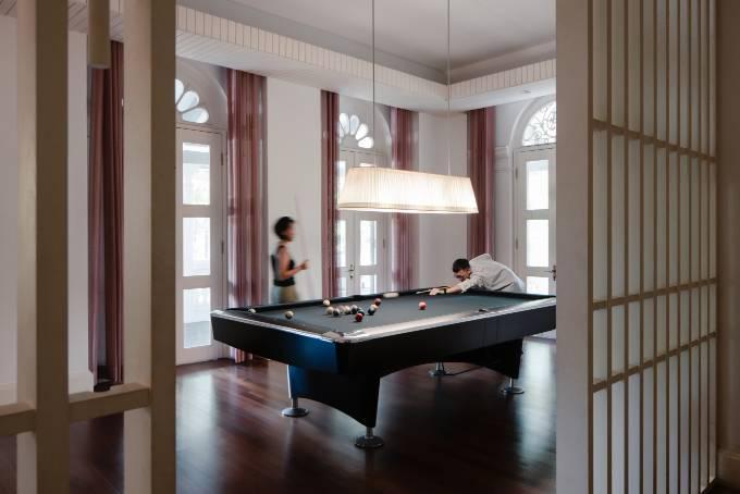 Billiards room with pool table